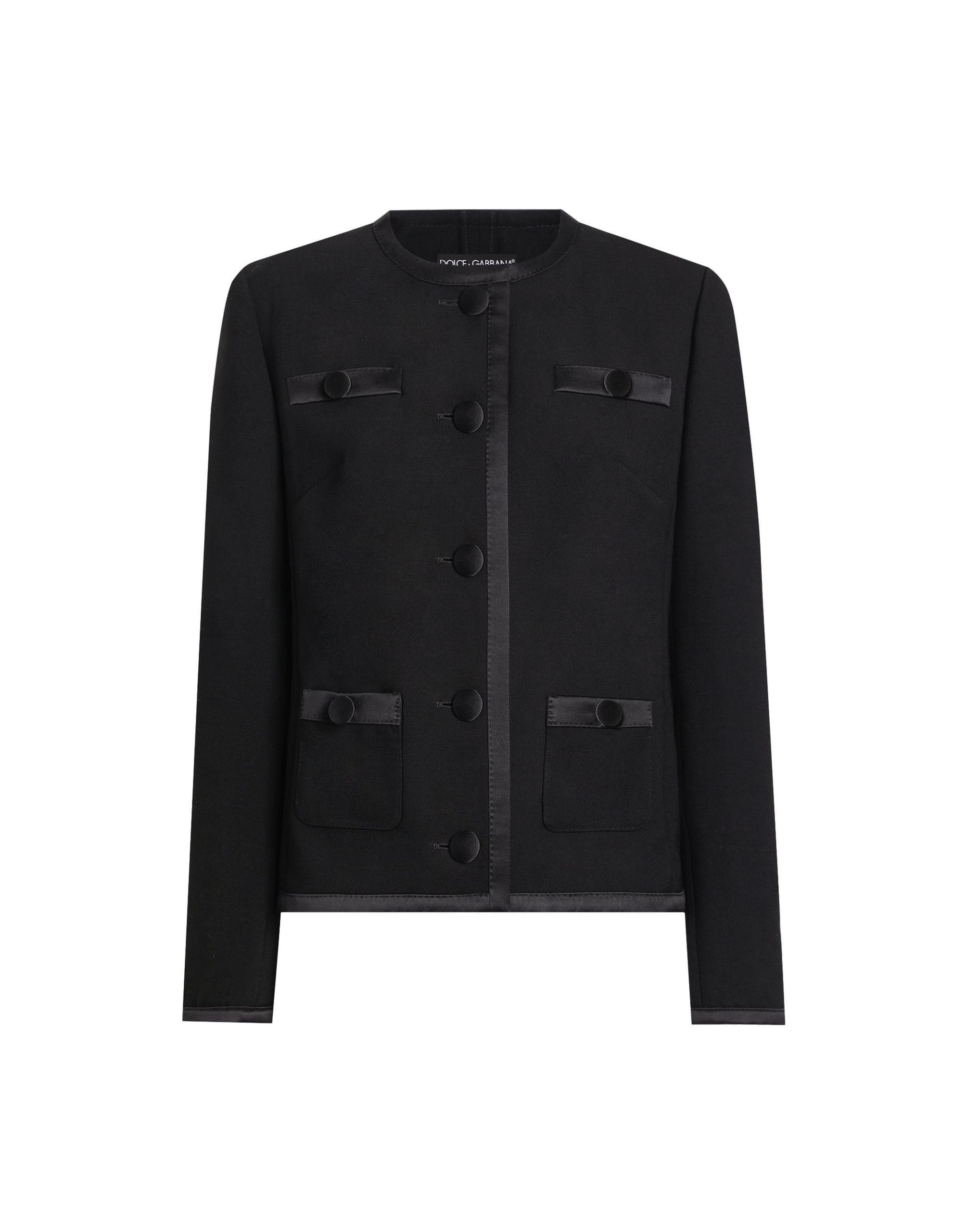 Dolce & Gabbana Single-breasted jacket in double crêpe