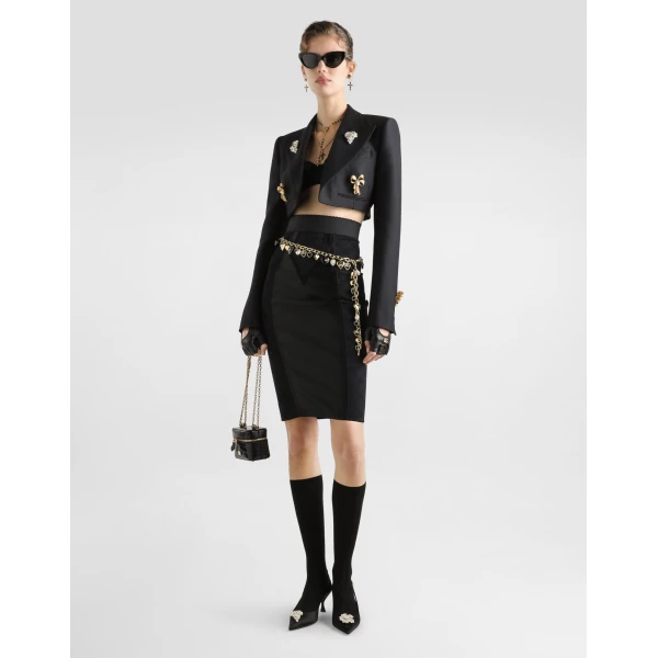 Dolce & Gabbana Single-breasted jacket in faille, view 2