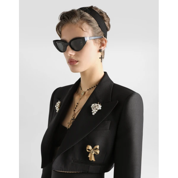 Dolce & Gabbana Single-breasted jacket in faille, view 4