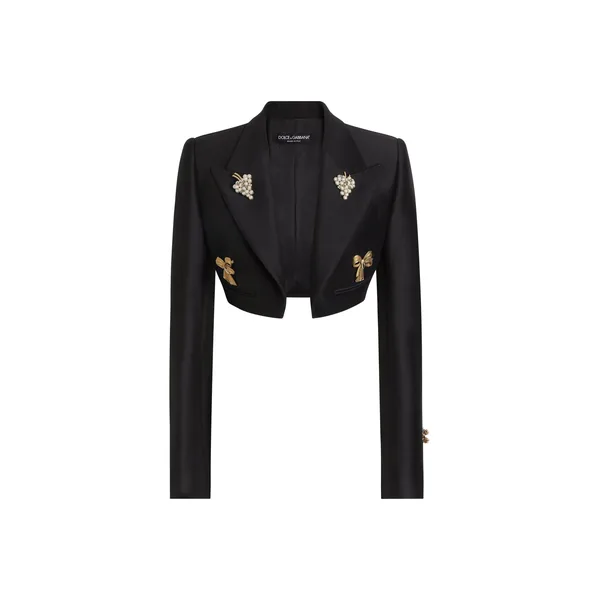 Dolce & Gabbana Single-breasted jacket in faille