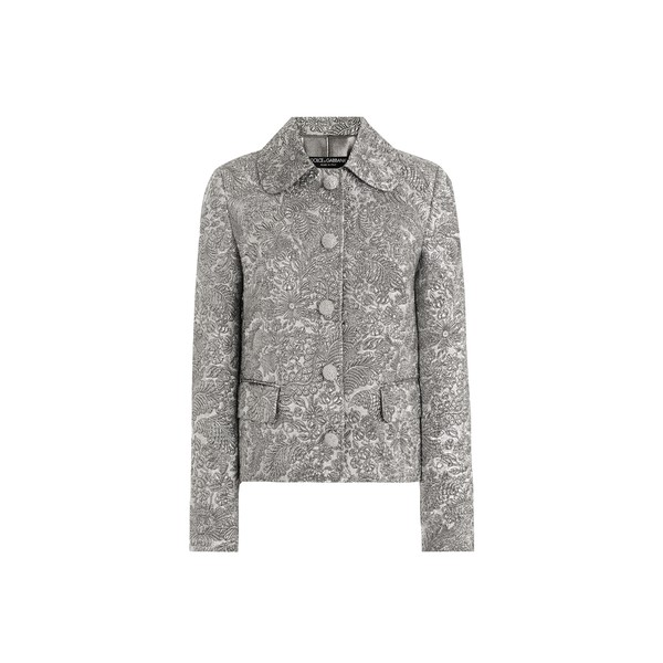 Dolce & Gabbana Single-breasted jacket in floral jacquard