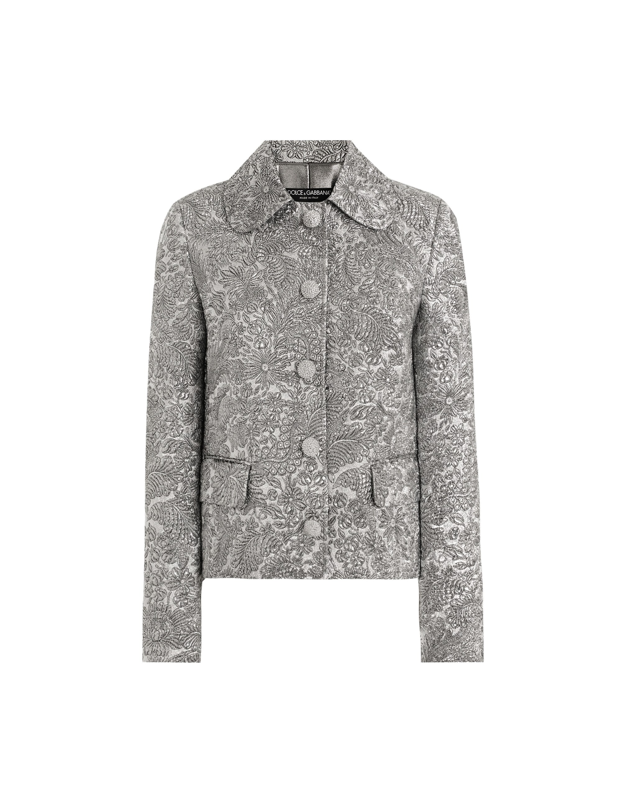 Dolce & Gabbana Single-breasted jacket in floral jacquard