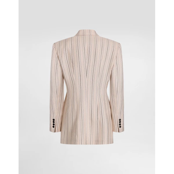 Dolce & Gabbana Single-breasted jacket in regimental pinstripe, view 2