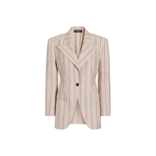 Dolce & Gabbana Single-breasted jacket in regimental pinstripe