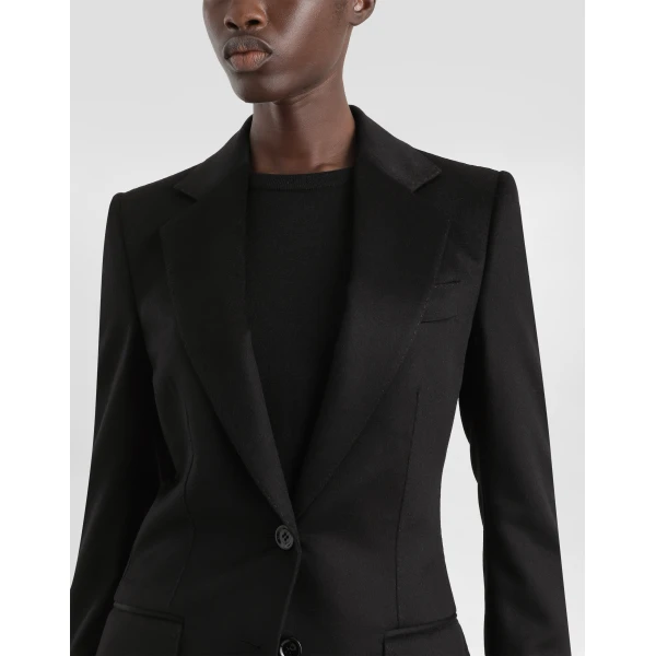 Dolce & Gabbana Single-breasted jacket in silk and Cashmere, view 4