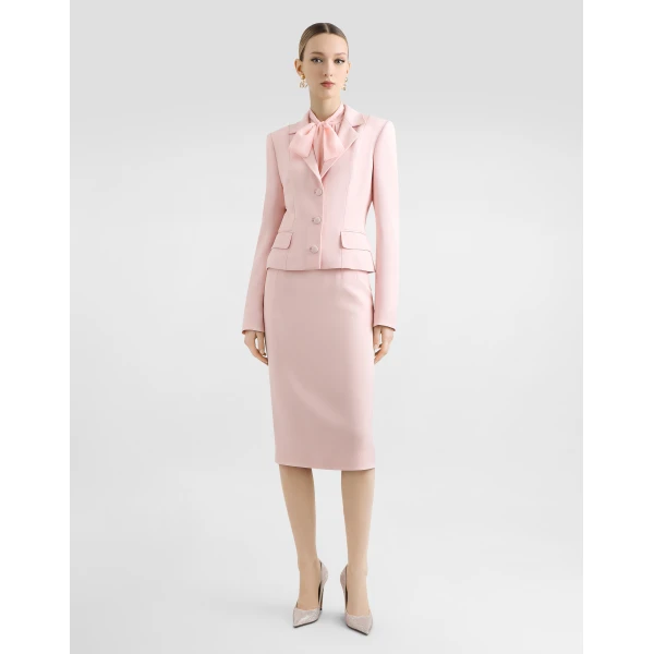 Dolce & Gabbana Single-breasted jacket in stretch cady, view 2