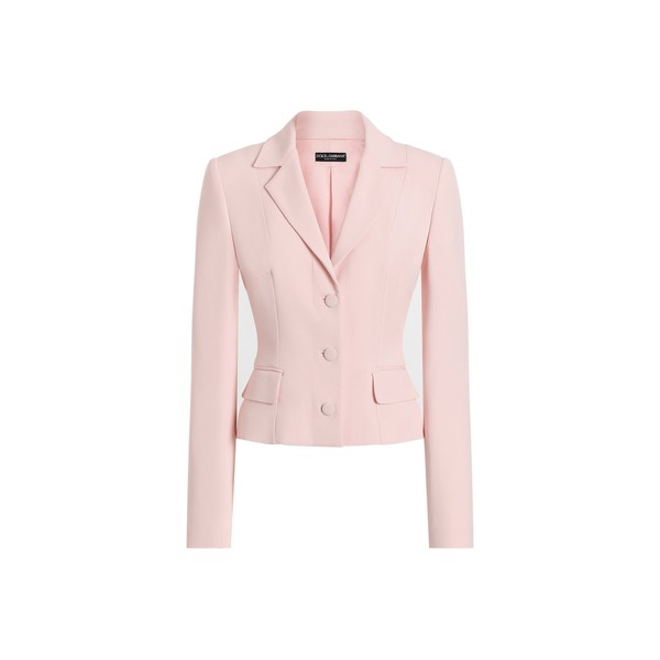 Dolce & Gabbana Single-breasted jacket in stretch cady