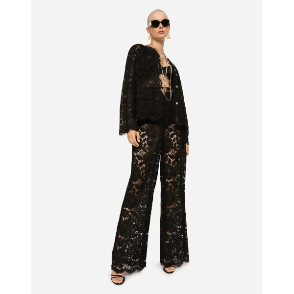 Dolce & Gabbana Single-breasted lace jacket, view 2