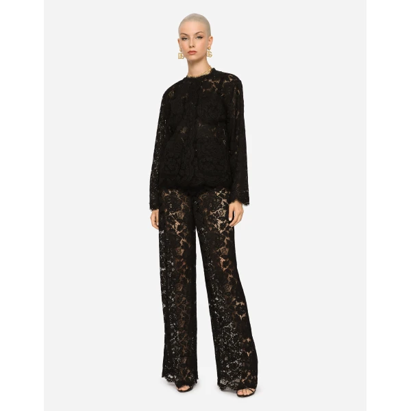 Dolce & Gabbana Single-breasted lace jacket, view 4