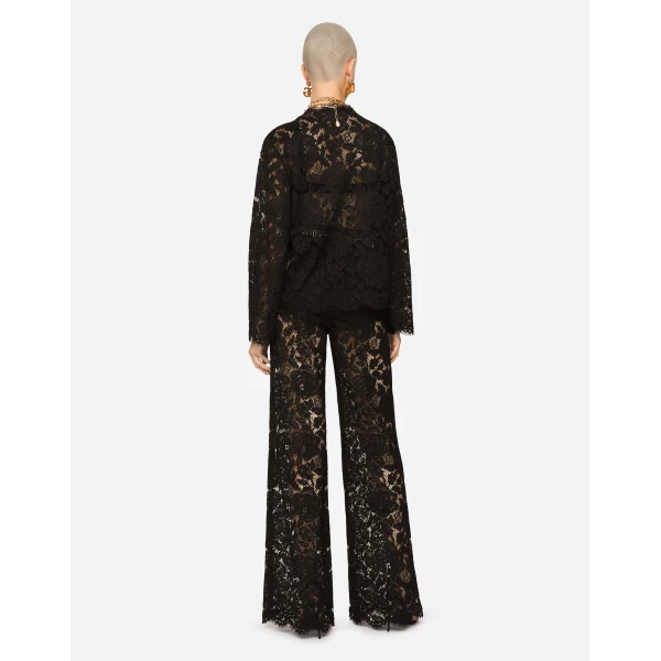 Dolce & Gabbana Single-breasted lace jacket, view 5