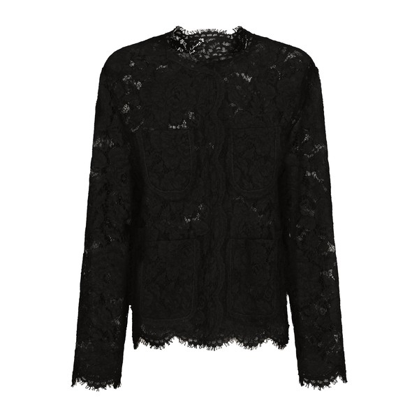 Dolce & Gabbana Single-breasted lace jacket