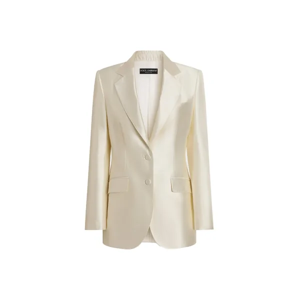 Dolce & Gabbana Single-breasted mikado silk jacket