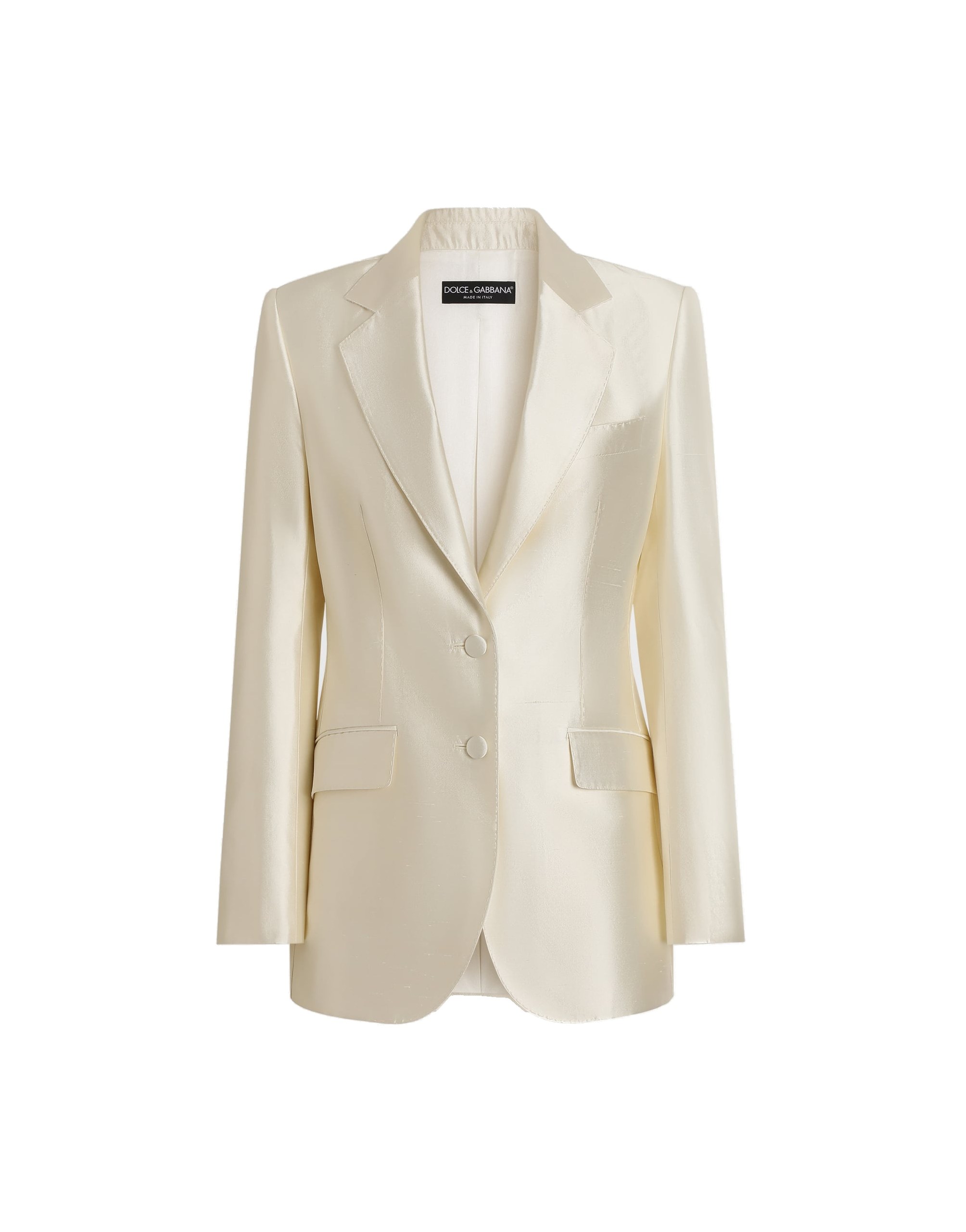 Dolce & Gabbana Single-breasted mikado silk jacket
