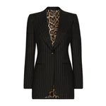 Dolce & Gabbana Single-breasted pinstripe wool Turlington jacket