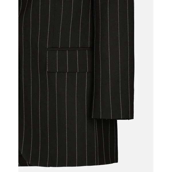 Dolce & Gabbana Single-breasted pinstripe wool jacket, view 4