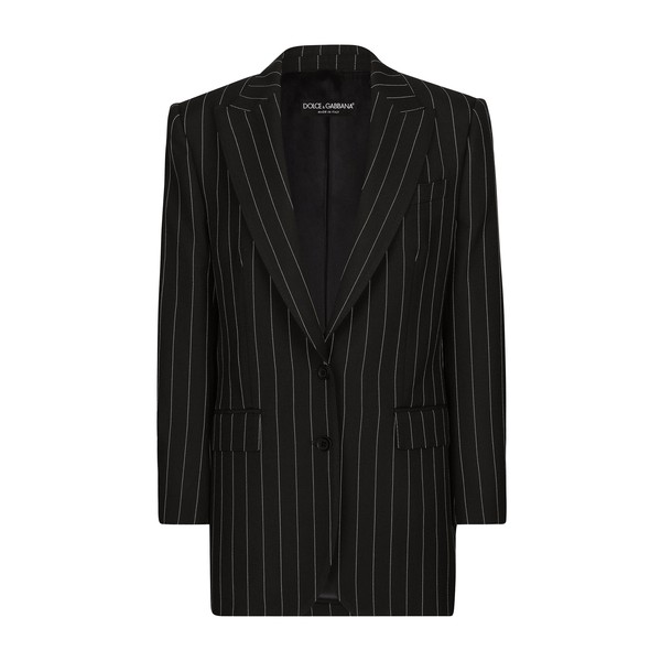 Dolce & Gabbana Single-breasted pinstripe wool jacket