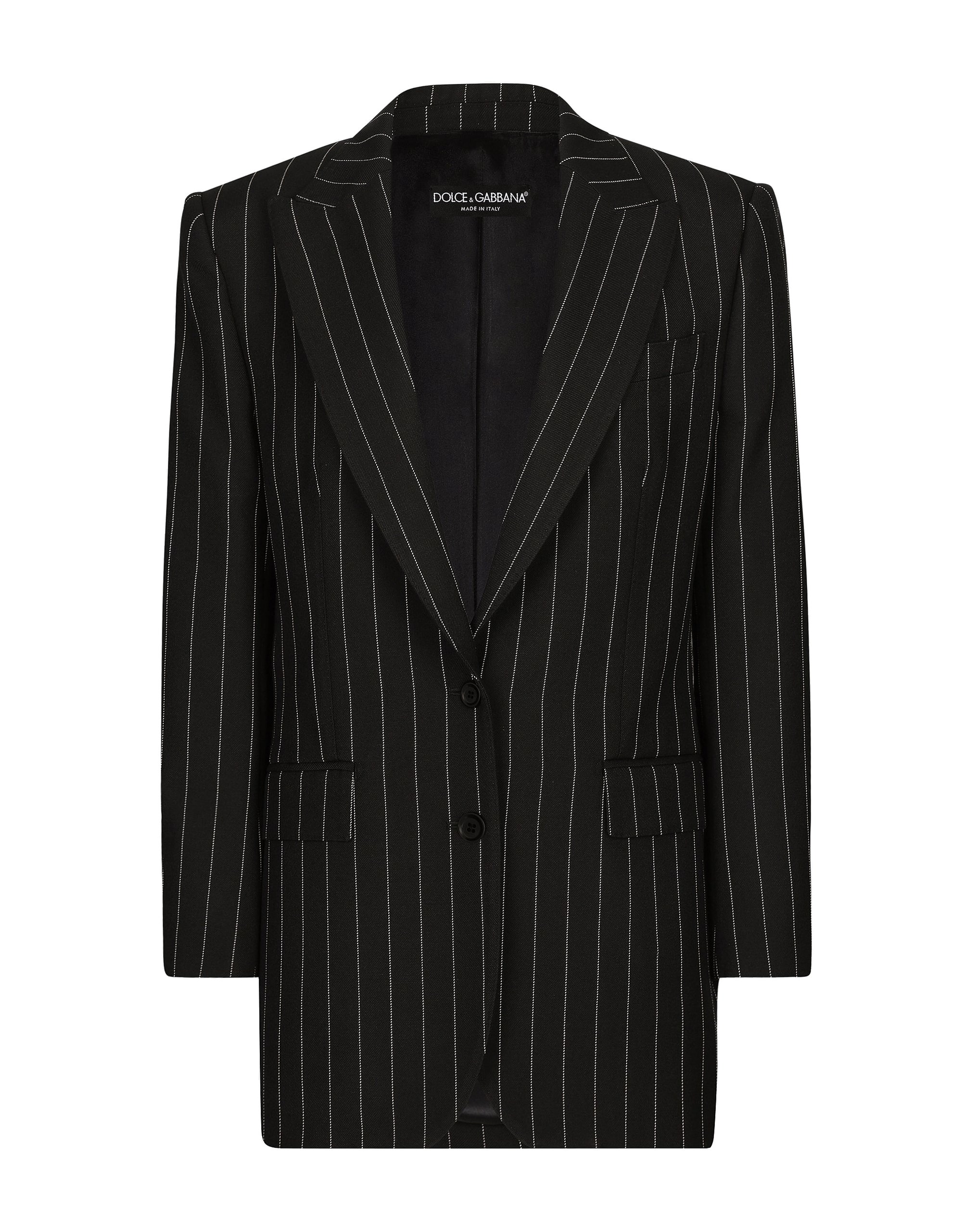 Dolce & Gabbana Single-breasted pinstripe wool jacket