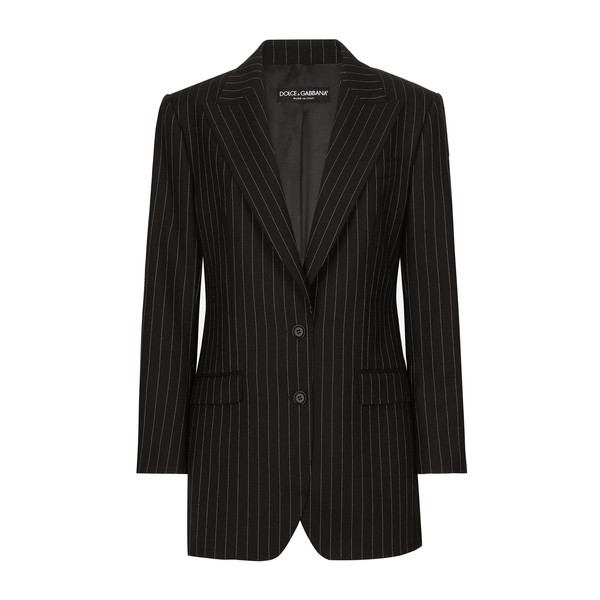 Dolce & Gabbana Single-breasted pinstripe wool jacket