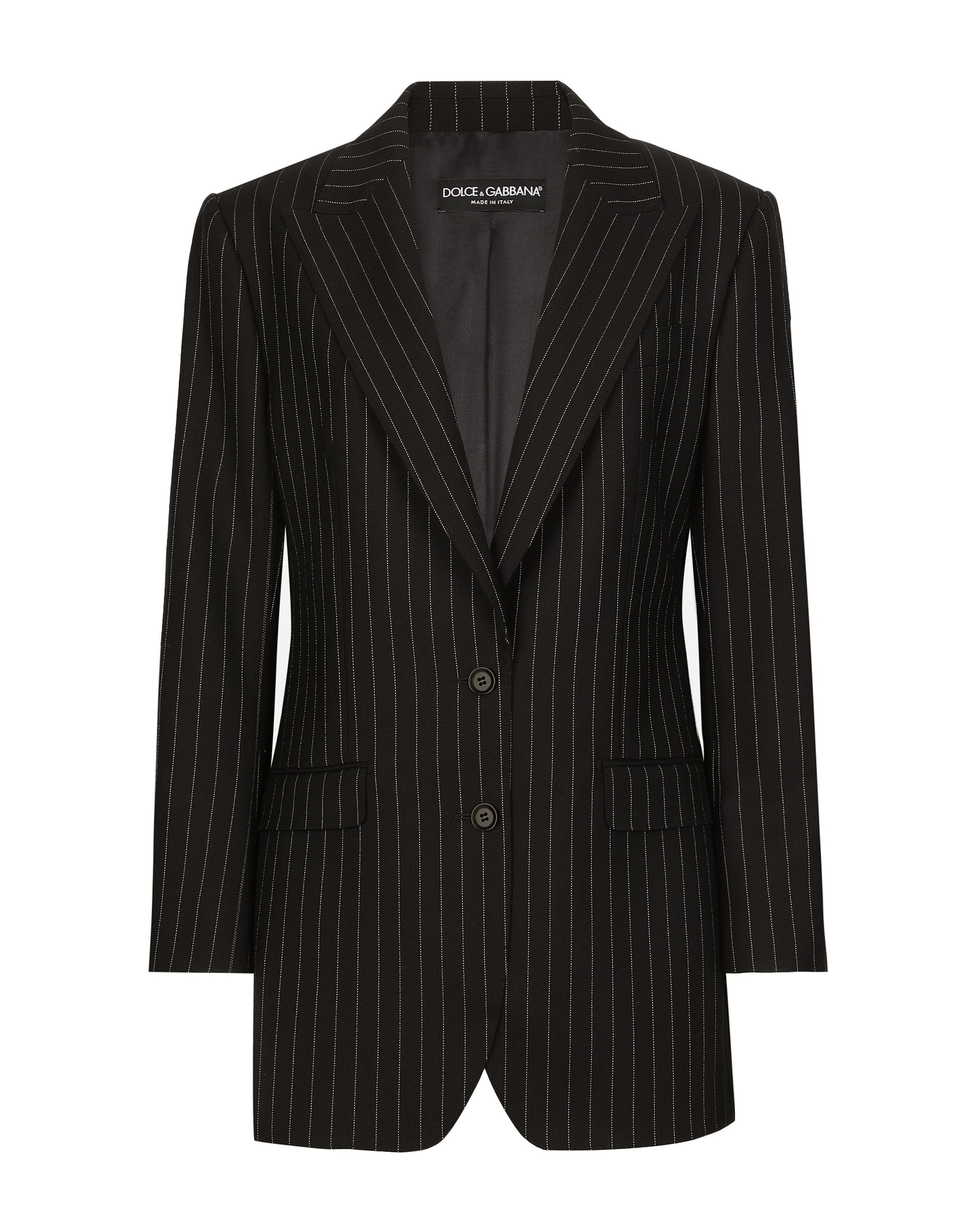 Dolce & Gabbana Single-breasted pinstripe wool jacket