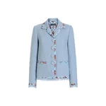 Dolce & Gabbana Single-breasted rachel basketweave jacket