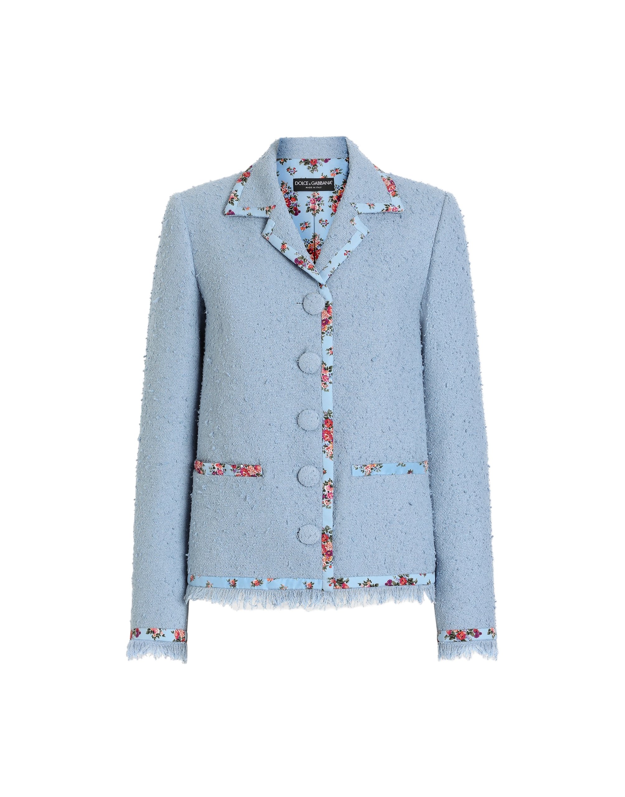 Dolce & Gabbana Single-breasted rachel basketweave jacket