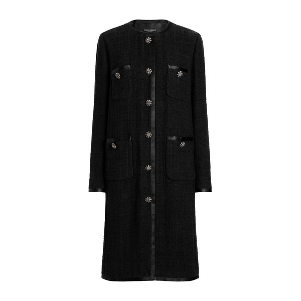 Dolce & Gabbana Single-breasted raschel tweed coat