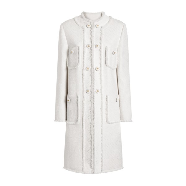Dolce & Gabbana Single-breasted raschel tweed coat