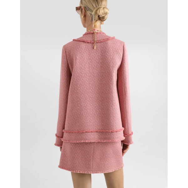 Dolce & Gabbana Single-breasted raschel tweed jacket, view 5
