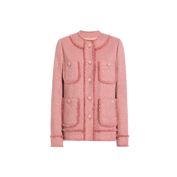 Dolce & Gabbana Single-breasted raschel tweed jacket