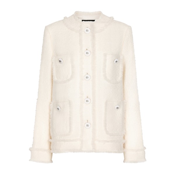 Dolce & Gabbana Single-breasted raschel tweed jacket