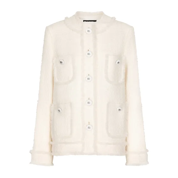 Dolce & Gabbana Single-breasted raschel tweed jacket