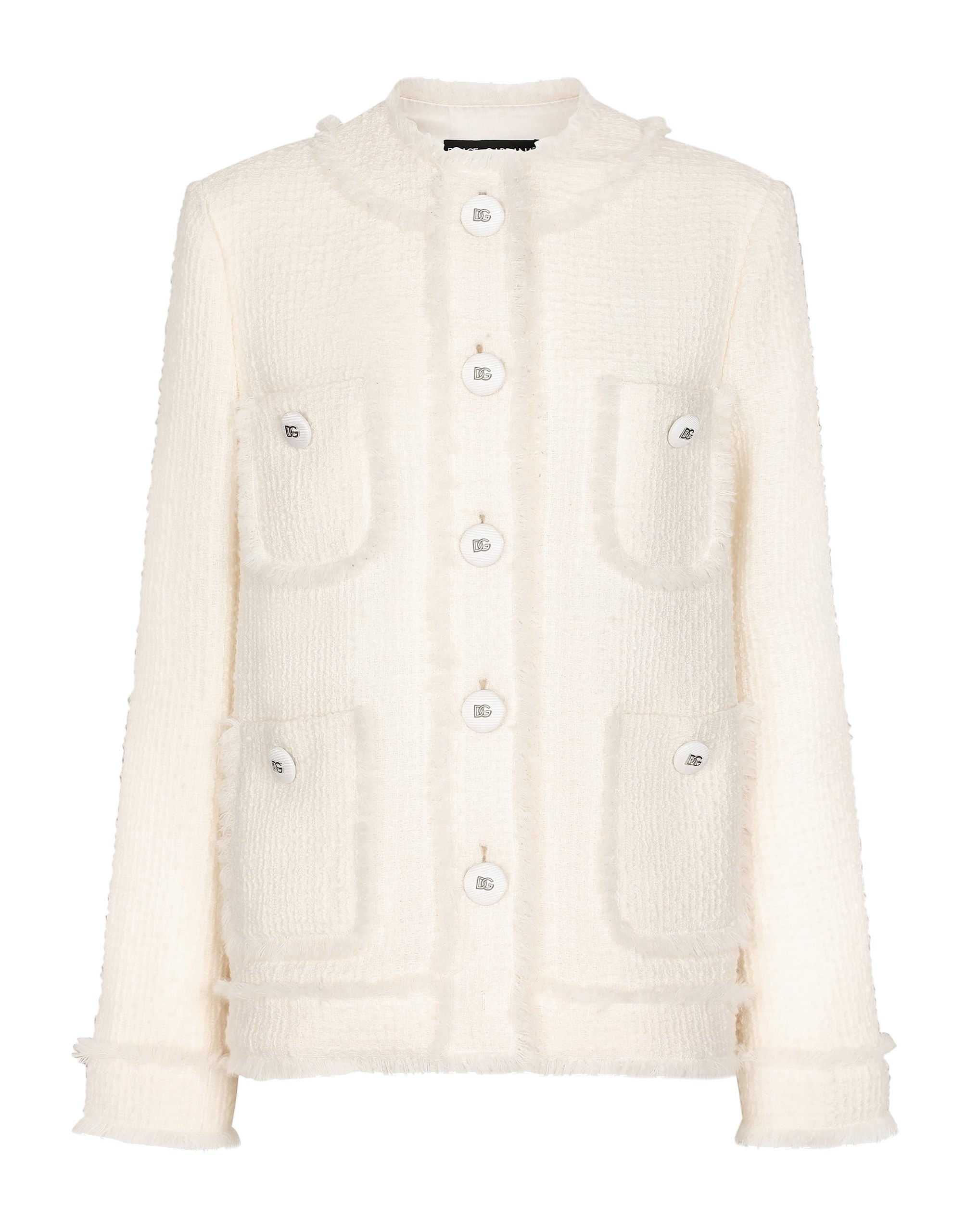 Dolce & Gabbana Single-breasted raschel tweed jacket