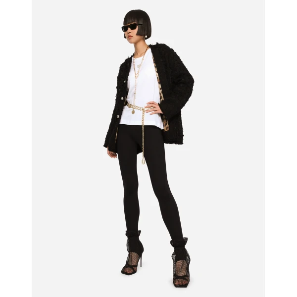 Dolce & Gabbana Single-breasted rush-stitch jacket, view 3