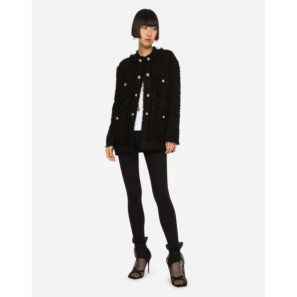 Dolce & Gabbana Single-breasted rush-stitch jacket, view 4