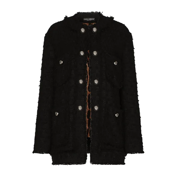 Dolce & Gabbana Single-breasted rush-stitch jacket
