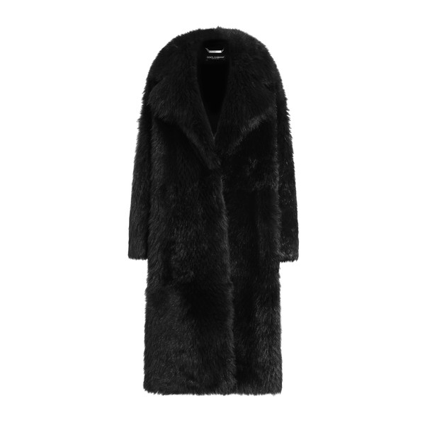 Dolce & Gabbana Single-breasted shearling coat