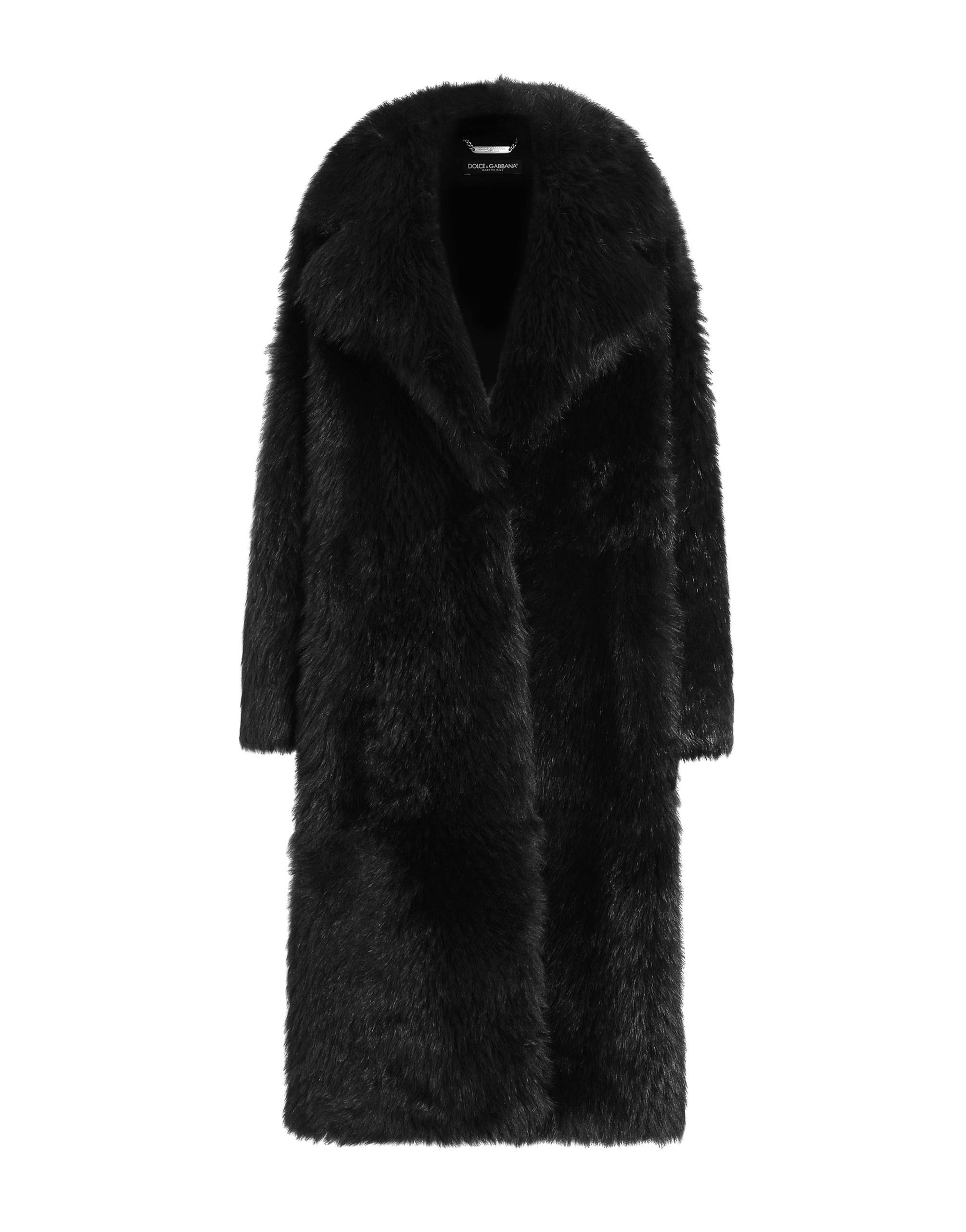 Dolce & Gabbana Single-breasted shearling coat