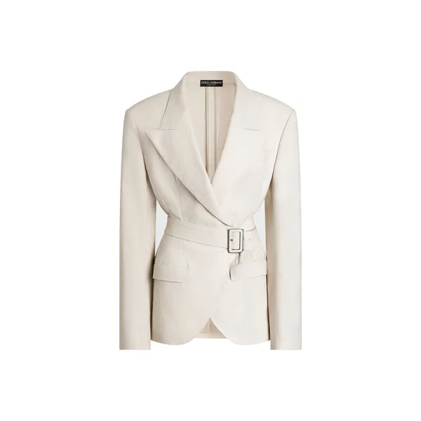 Dolce & Gabbana Single-breasted taormina jacket in rustic canvas