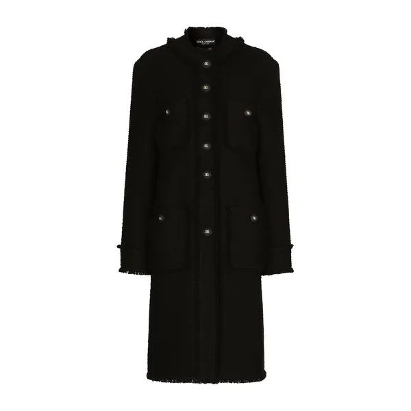 Dolce & Gabbana Single-breasted tweed coat
