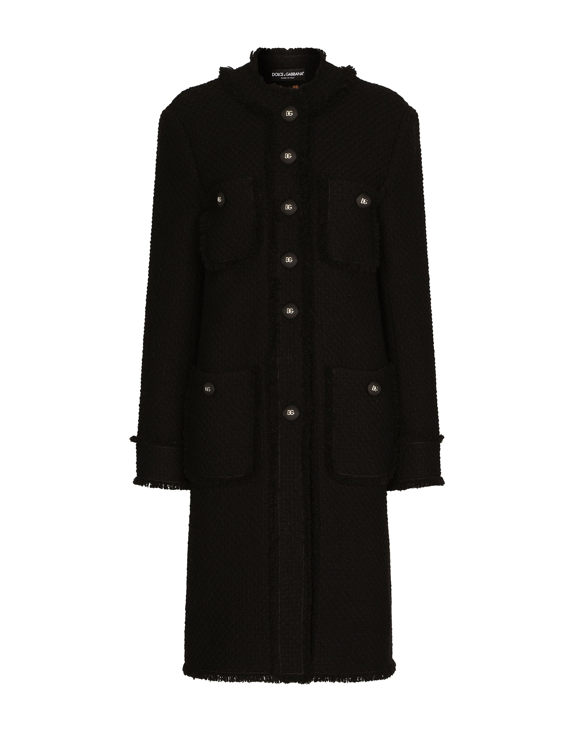 Dolce & Gabbana Single-breasted tweed coat