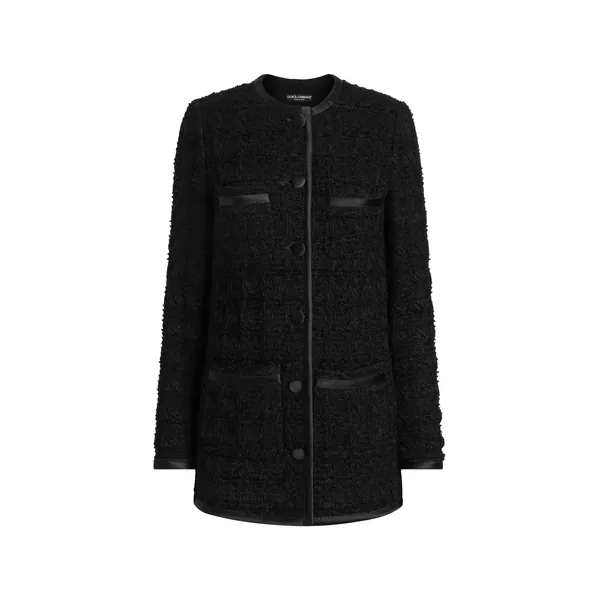 Dolce & Gabbana Single-breasted tweed jacket
