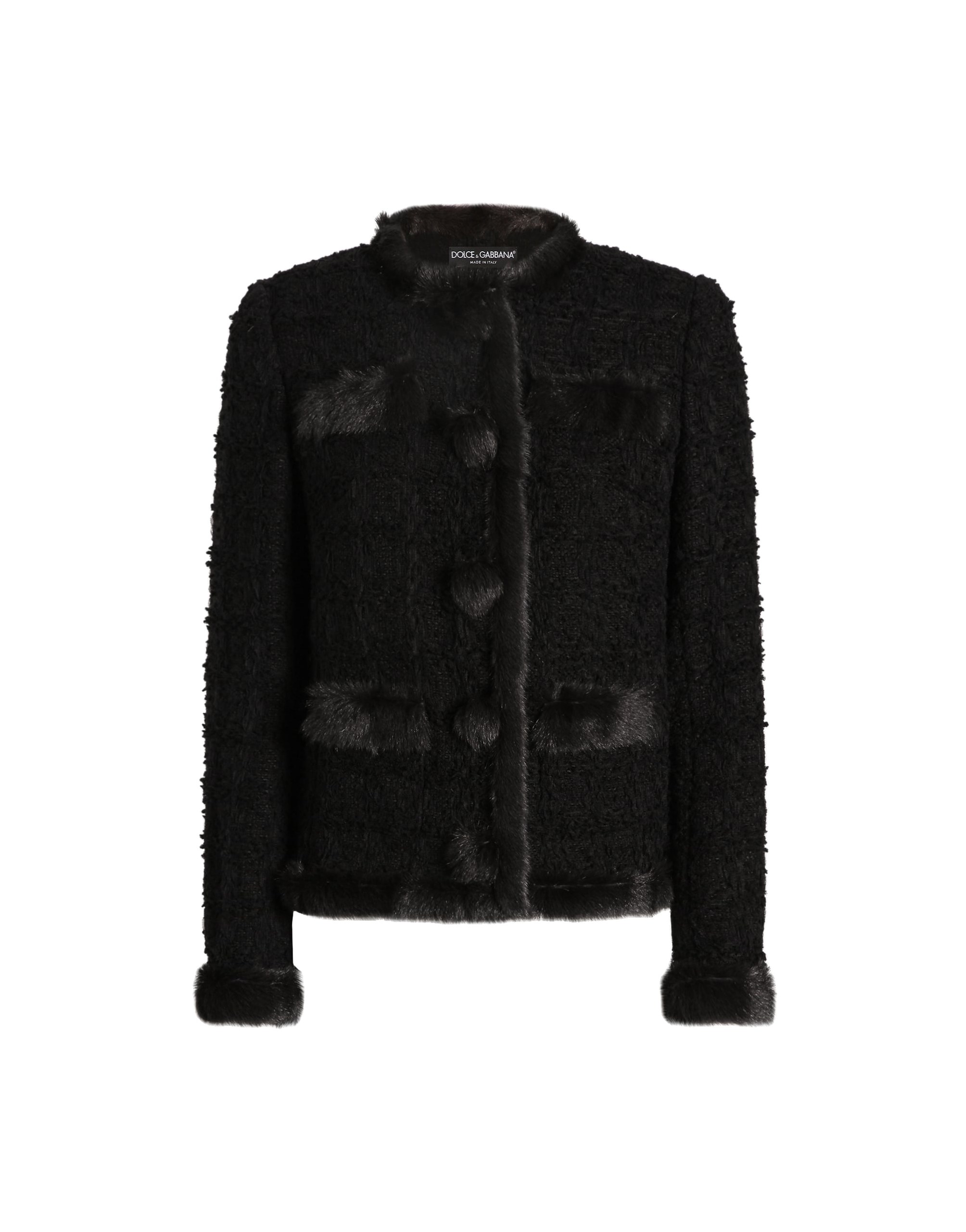 Dolce & Gabbana Single-breasted tweed jacket