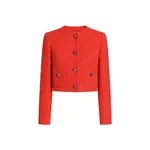 Dolce & Gabbana Single-breasted tweed jacket with jewel buttons