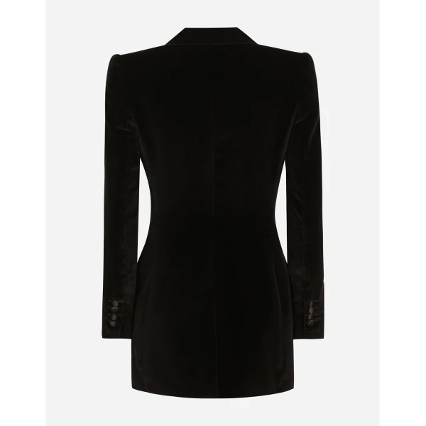 Dolce & Gabbana Single-breasted velvet Turlington tuxedo jacket, view 2