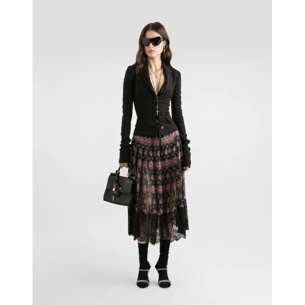 Dolce & Gabbana Single-breasted wool canvas jacket, view 2