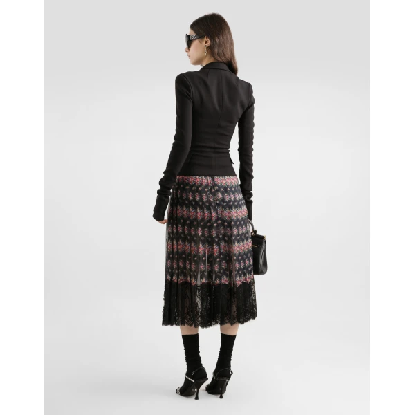 Dolce & Gabbana Single-breasted wool canvas jacket, view 3