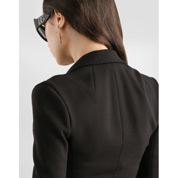 Dolce & Gabbana Single-breasted wool canvas jacket, view 5