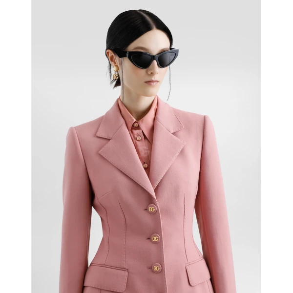 Dolce & Gabbana Single-breasted wool crepe Dolce jacket, view 5