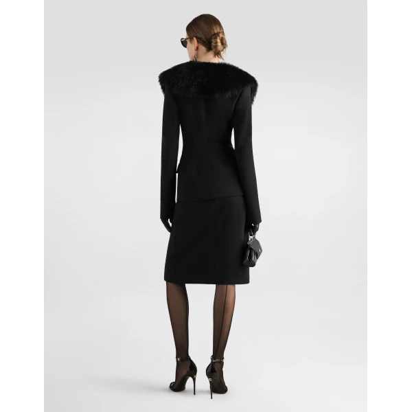 Dolce & Gabbana Single-breasted wool jacket, view 3