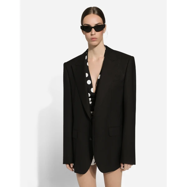 Dolce & Gabbana Single-breasted woolen jacket, view 4